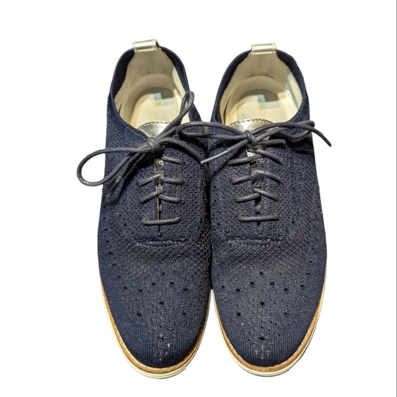Cole Haan Blue Oxfords EUC - Picture 1 of 3